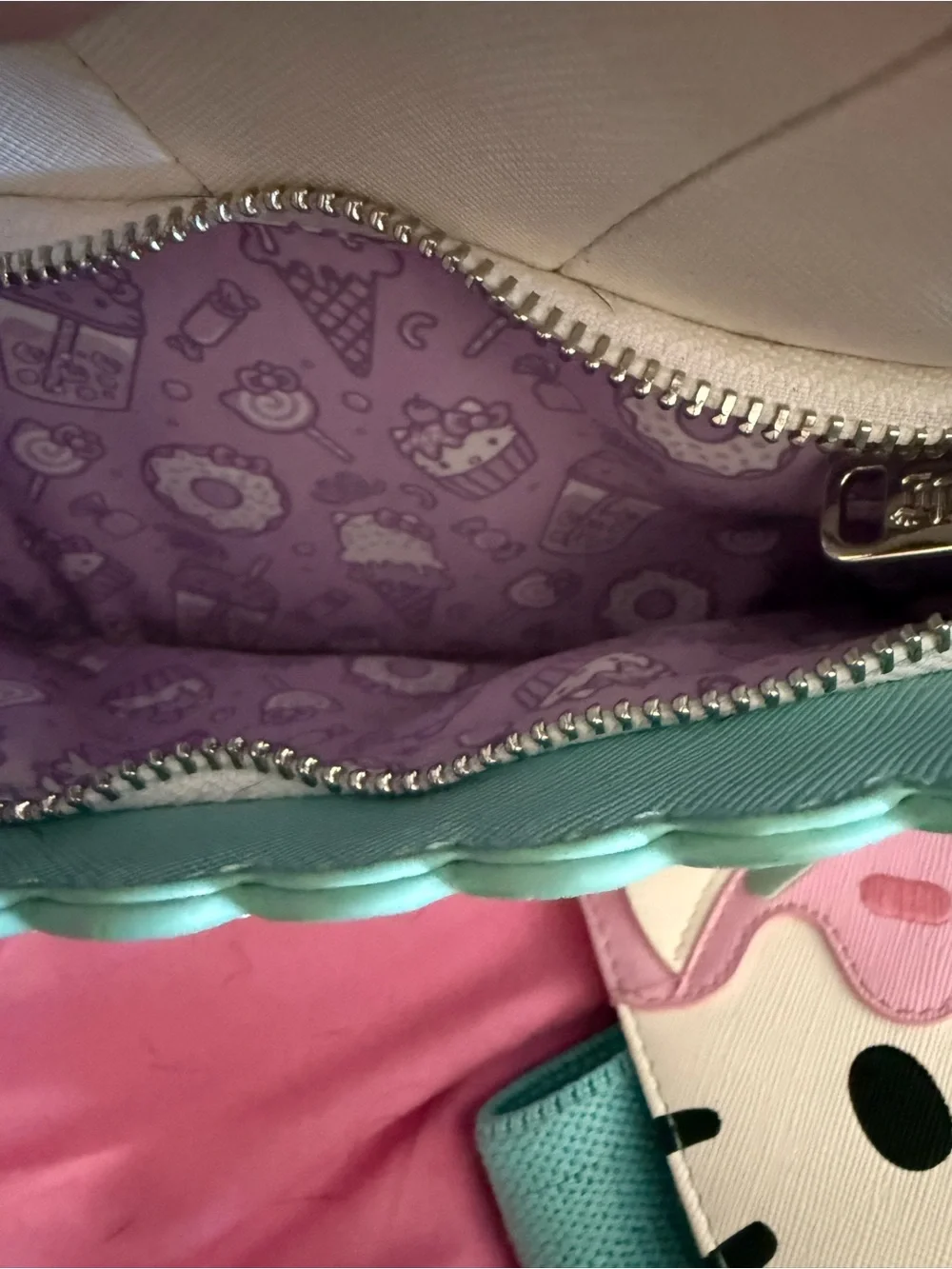 Loungefly Hello Kitty Cupcake Backpack in Pink & Teal